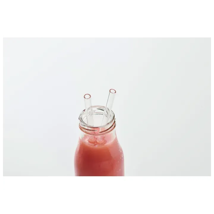 4 reusable glass straws - MO2452 (MOCN#40)