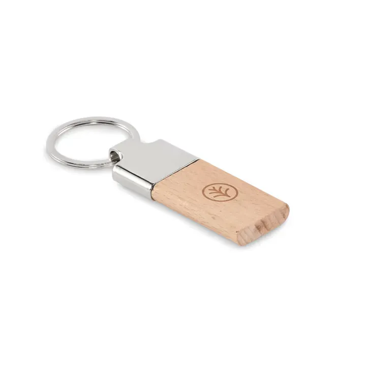Key ring with rubber wood - MO2484 (MOCN#40)