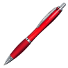 Plastikowy długopis z kolorowym transparentnym korpusem - R73353