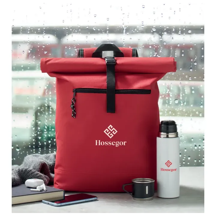 600D Polyester Rolltop Backpack - MO2170