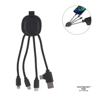 Wszechstronny adapter pokryty skórą z funkcją NFC - LT41013 (gadzety reklamowe)