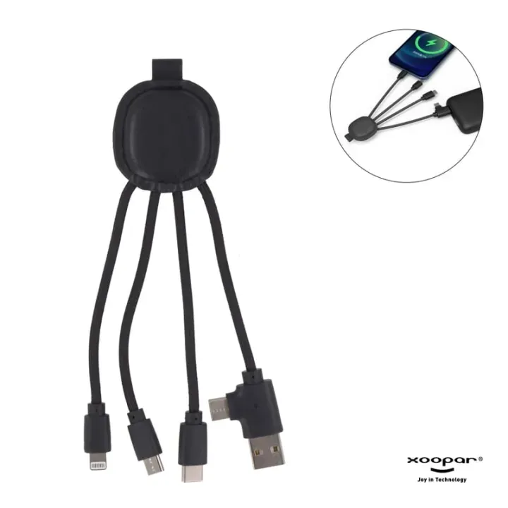 Versatile leather-covered adapter with NFC function - LT41013 (gadzety reklamowe)