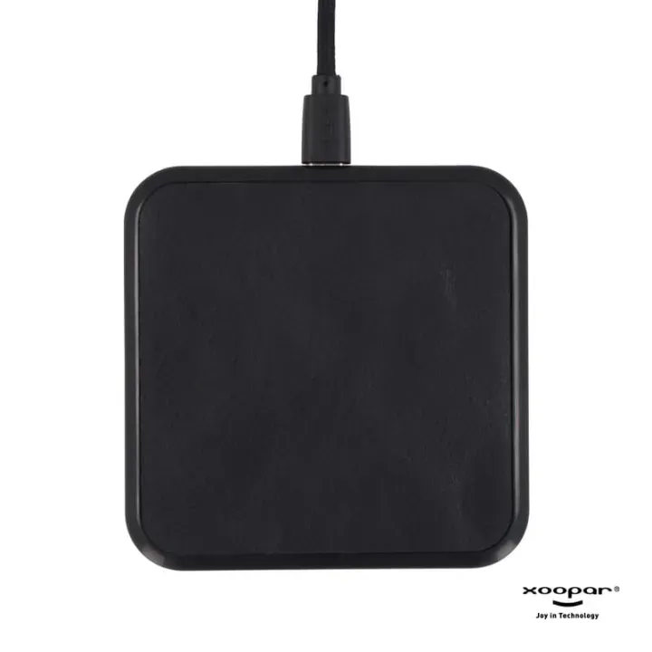 Wireless charger covered in recycled leather - LT41506 (N0002)