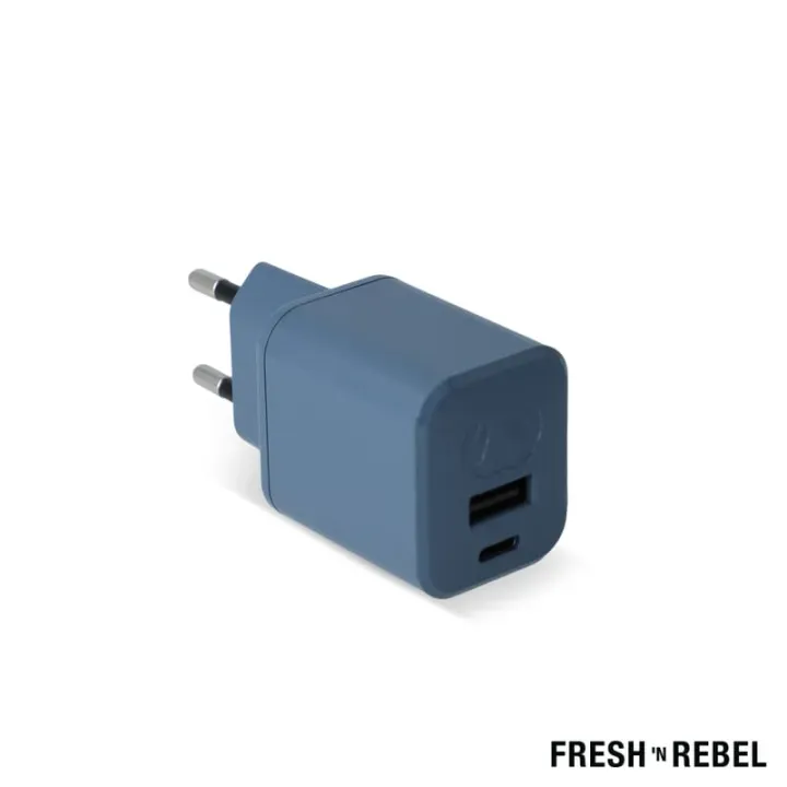 USB + USB-C PD mini-charger has 2 ports - LT49407 (N0048)
