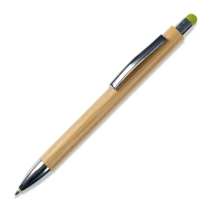 Bamboo pen with coloured barrel - LT87285 (N0031)