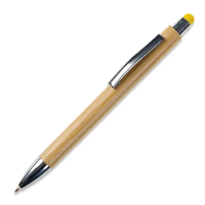 Bamboo pen with coloured barrel - LT87285 (N0041)