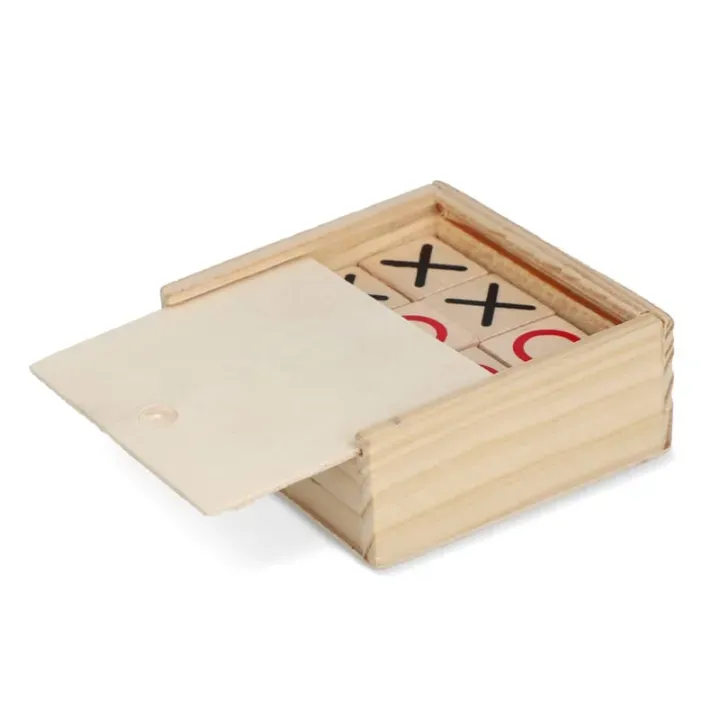 Zestaw Tic Tac Toe w drewnianym pudełku - LT90764 (N0093)