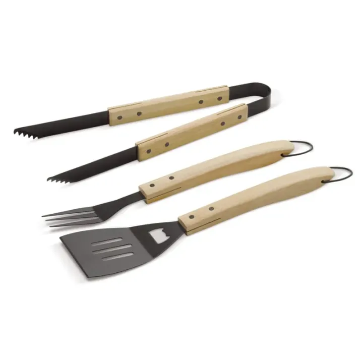 Wooden 3-piece barbecue set - LT94523 (N0093)