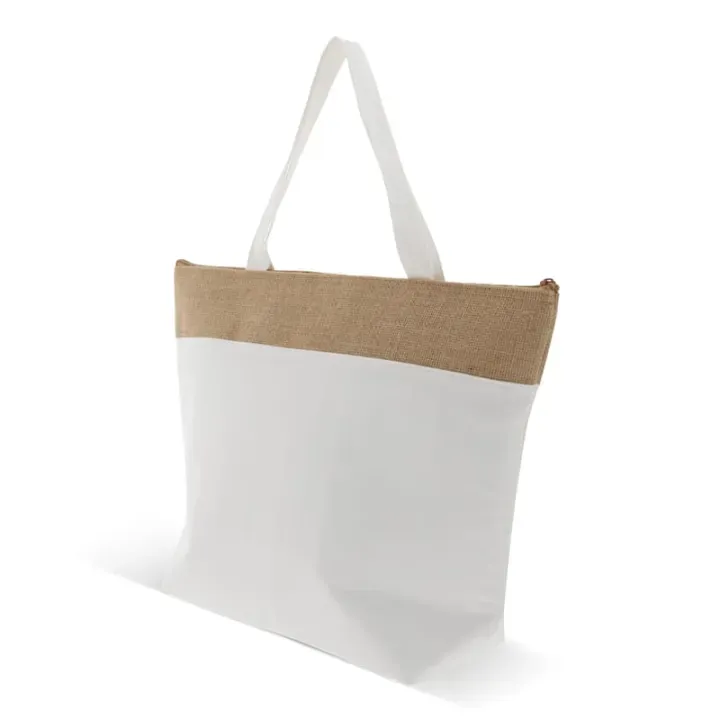 Beach cooler bag in cotton and jute - LT95267 (N0054)