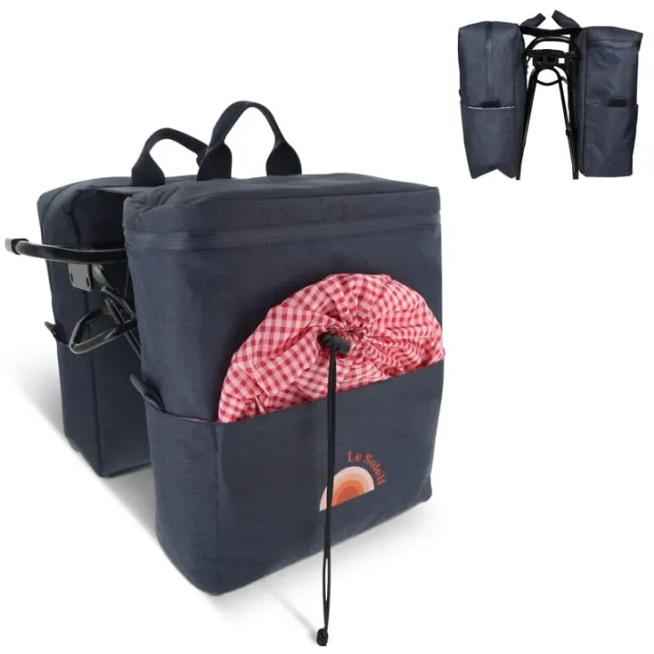 Double bicycle picnic pannier R-PET - LT95902 (gadzety reklamowe)