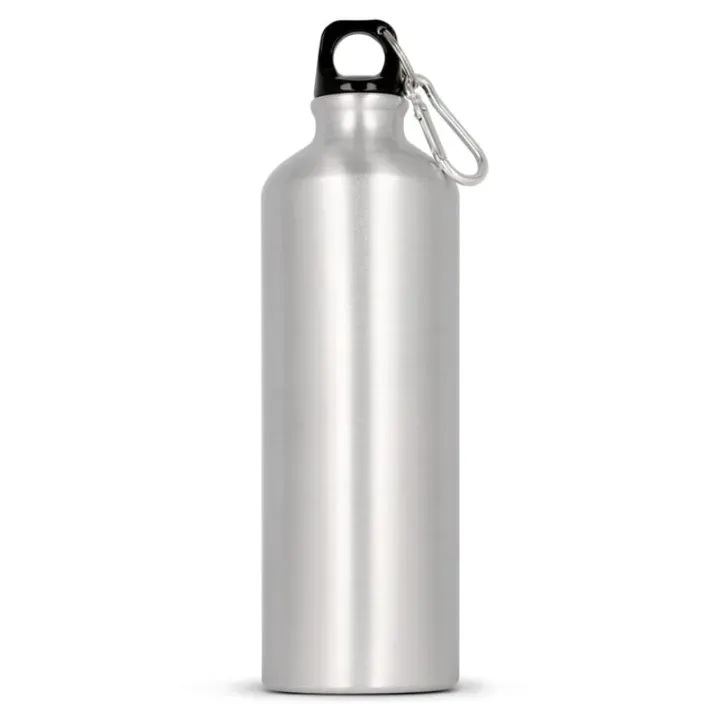 Jednościenna aluminiowa butelka z karabińczykiem, 750ml - LT98746 (N0005)