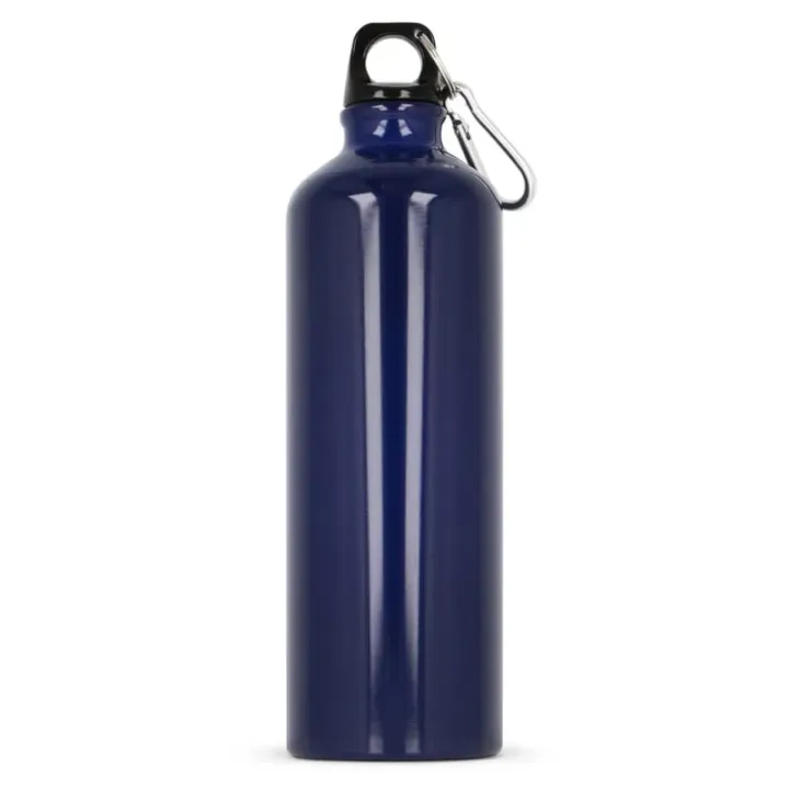 Single-wall aluminium bottle with carabiner, 750ml - LT98746 (N0010)