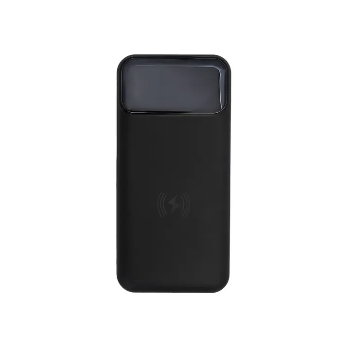 Power bank 20000 mAh z ładowarką indukcyjną Supremi czarny - R64385 (gadzety reklamowe)