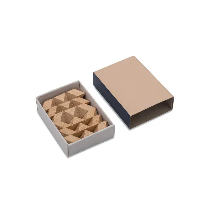 Mini układanka logiczna Brainy beżowy - R08866 (gadzety reklamowe)