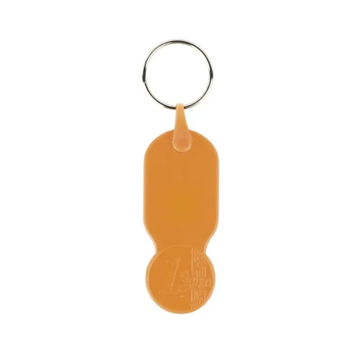 Plastikowy brelok z żetonem 1 € / Key01 - IP14070622