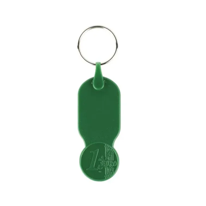Plastikowy brelok z żetonem 1 € / Key01 - IP14070622