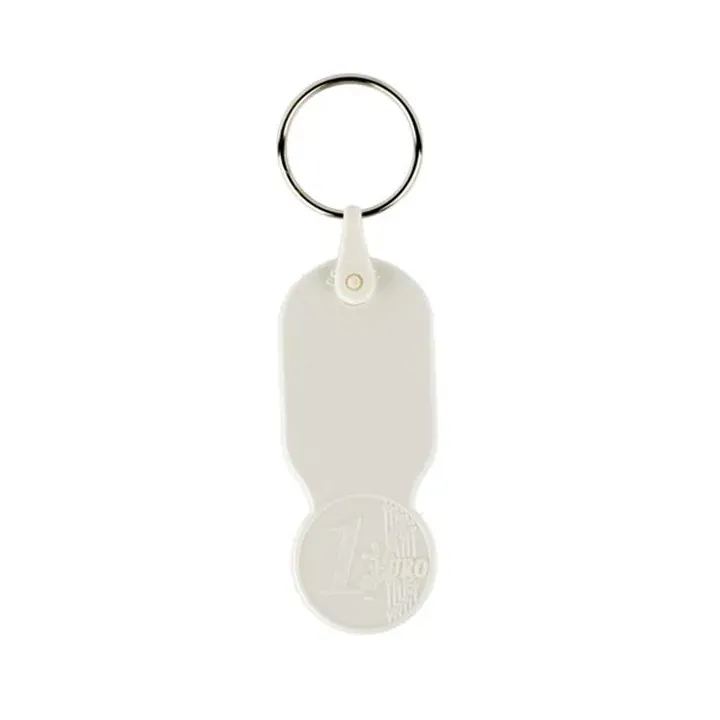 Plastikowy brelok z żetonem 1 € / Key01 - IP14070622