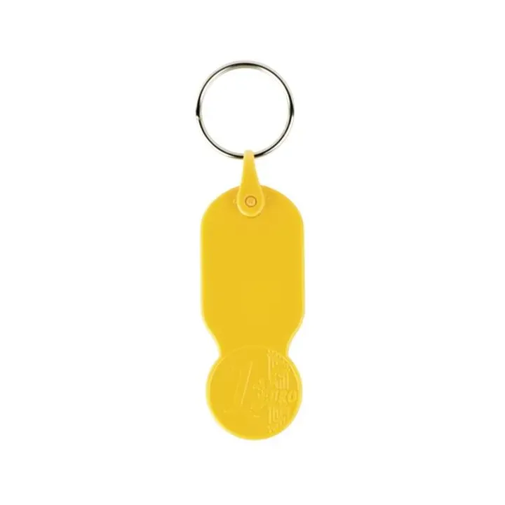 Plastikowy brelok z żetonem 1 € / Key01 - IP14070622