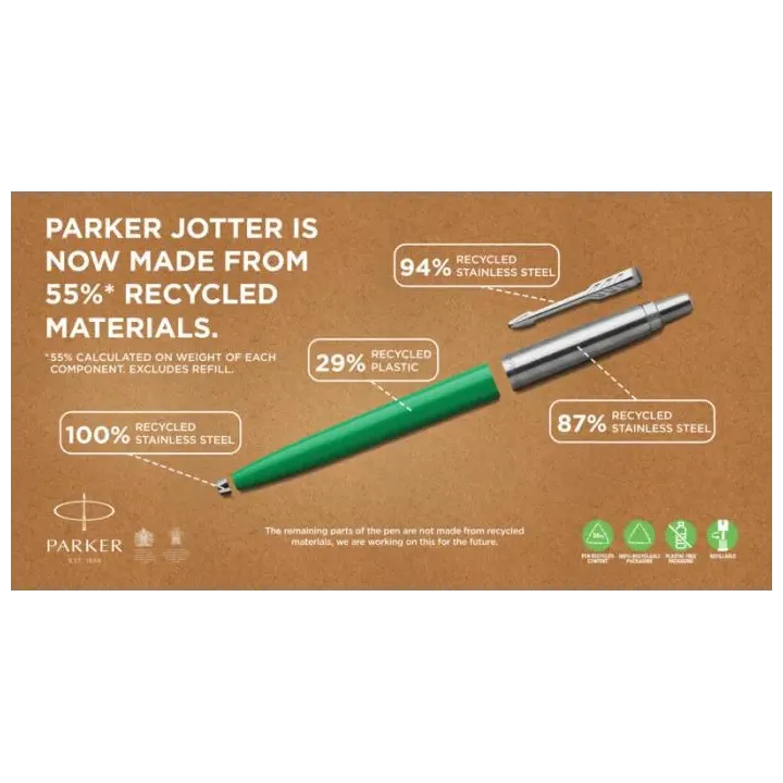Parker Jotter długopis kulkowy z recyklingu - 10786531