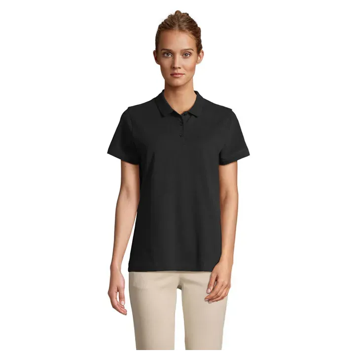PULSE WOMEN POLO - S04501 (MOCN#BK)