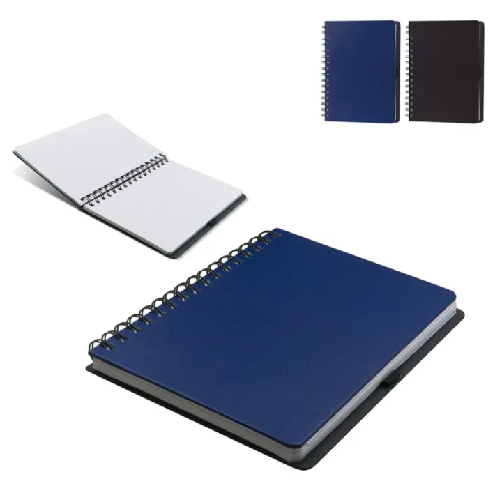Notatnik na spirali wykonany z papieru z recyklingu format A5 - LT92524 (gadzety reklamowe)
