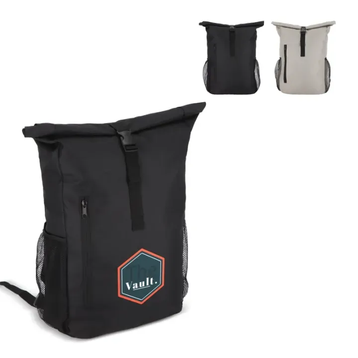 Plecak rowerowy R-PET 600D Rolltop 20L - LT95351 (gadzety reklamowe)