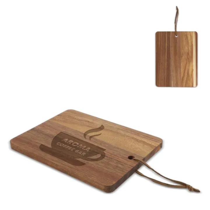 Akacjowa deska do serwowania 20 x 15 x 1,2 cm - LT94491 (gadzety reklamowe)