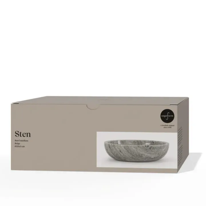 Sagaform Sten Miska z marmuru trawertynowego - LT52255 (N0055)