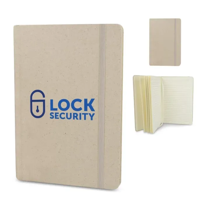 Papierowy notatnik z fragmentami trawy A5 - LT92081 (gadzety reklamowe)