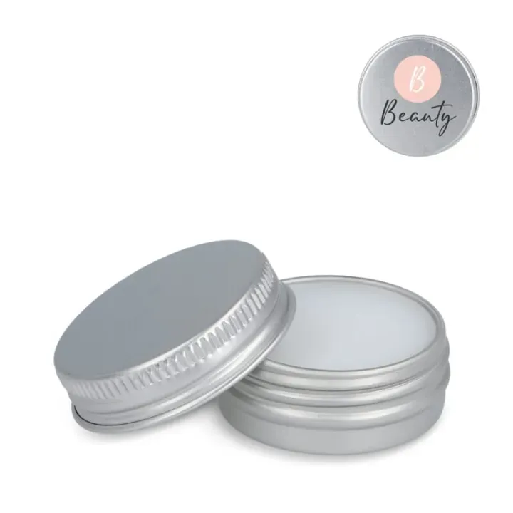 Okrągła puszka aluminiowa z recyklingu Lipbalm - LT90488 (gadzety reklamowe)