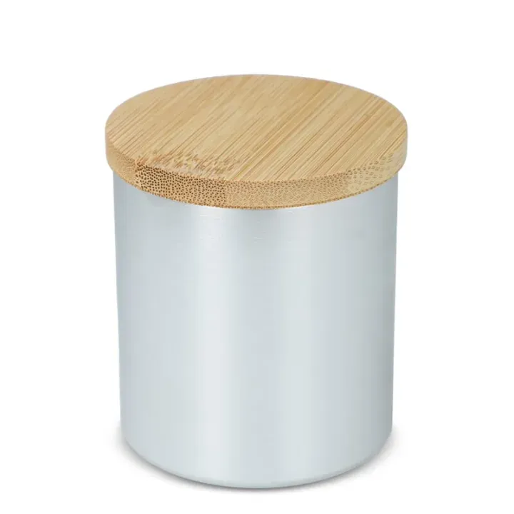 Świeca zapachowa Bhakti na bazie roślin w aluminiowym słoiku z recyklingu - LT90745 (N0005)