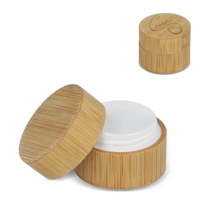 Okrągły bambusowy balsam do ust - LT90481 (gadzety reklamowe)