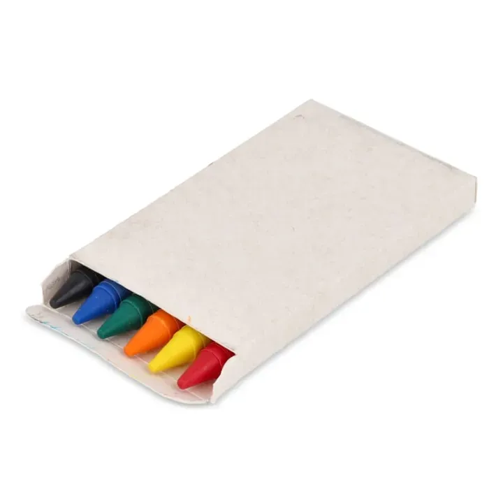 6 kredek w pudełku z kartonu z recyklingu - LT91523 (N0054)