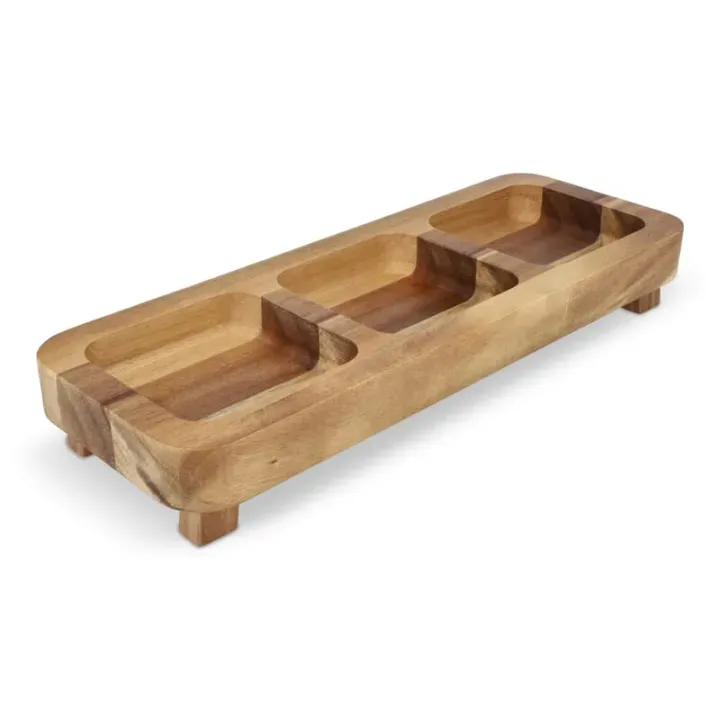 InSideOut Drewniany mini stolik na przekąski, 35 cm - LT57204 (N0093)