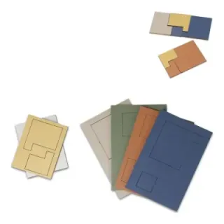 InSideOut FSC Drewniane pudełko think iq puzzle - LT57403 (gadzety reklamowe)