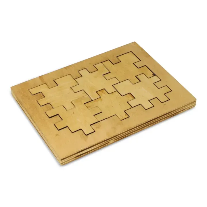 Drewniana kostka puzzle - LT90758 (N9393)