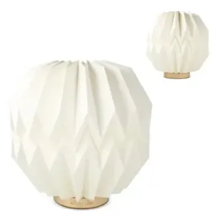 Coollux składana papierowa lampa LED Luna 25cm inspirowana origami - LT40727 (gadzety reklamowe)