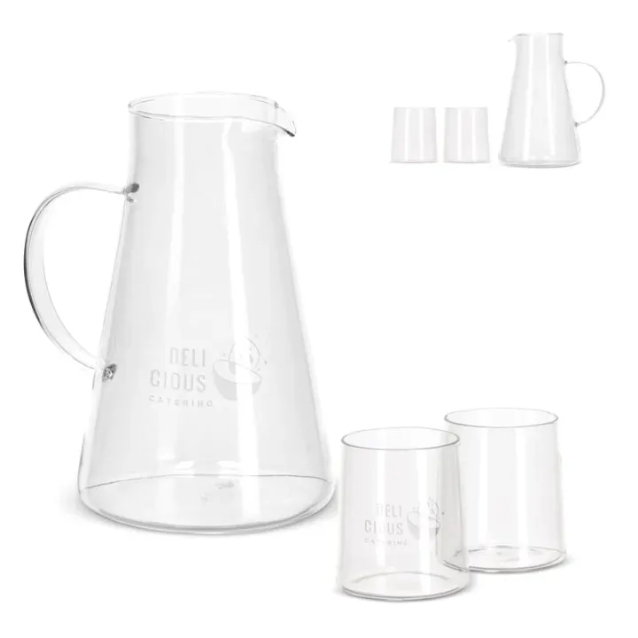 Karafka InSideOut Elin z 2 szklankami  - LT57008 (gadzety reklamowe)