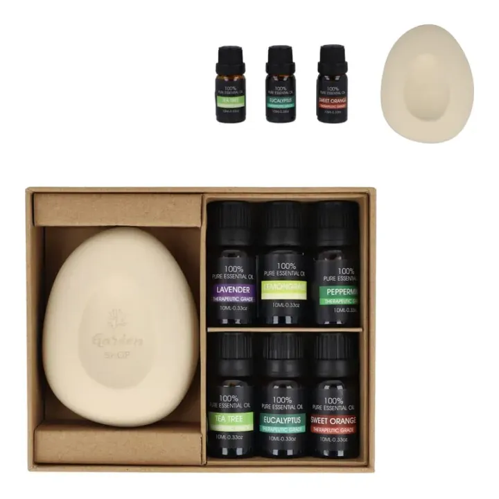 Zestaw upominkowy InsideOut Aroma Pebble z 6 olejkami eterycznymi - LT57304 (gadzety reklamowe)