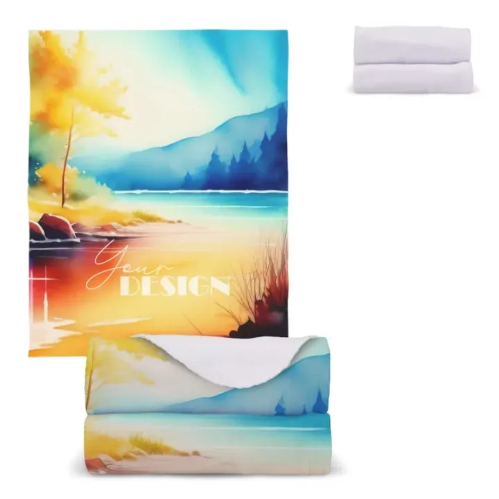 Koc polarowy sublimacja 120x150 cm 190g/m² - LT90101 (gadzety reklamowe)