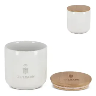 Pojemnik ceramiczno - bambusowy 550 ml - LT95434 (gadzety reklamowe)