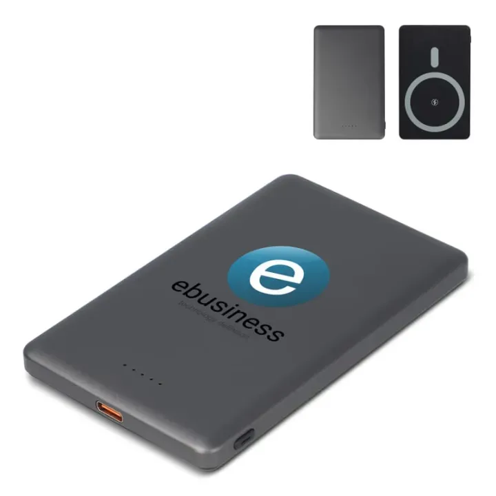Bezprzewodowy powerbank Nexus kompatybilny z MagSafe R-ABS 5000mAh - LT95510 (gadzety reklamowe)