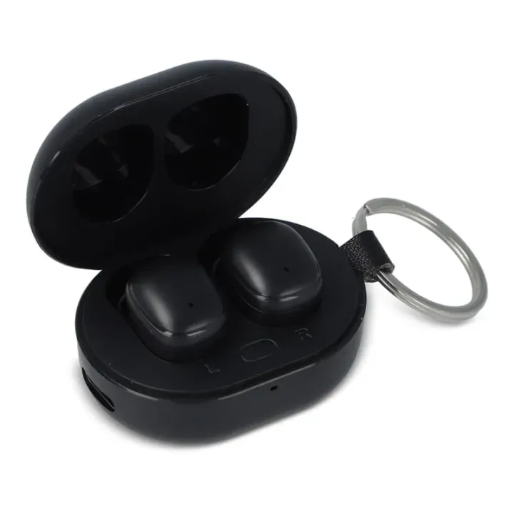 Mini bezprzewodowe słuchawki douszne w rozmiarze breloka - LT95602 (N0002)
