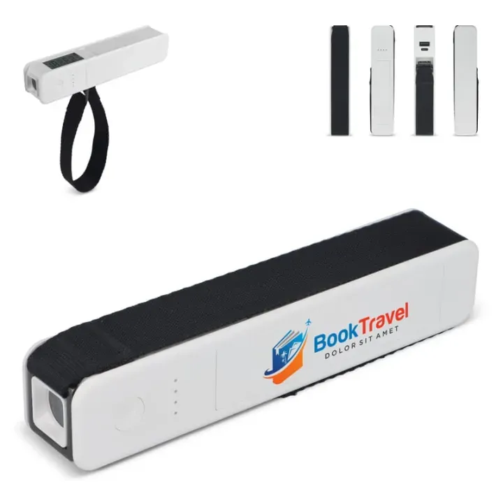 Powerbank 5 w 1 - waga samochodowa - latarka - linijka - miernik temperatury - LT95563 (gadzety reklamowe)