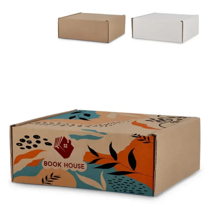 Wykonane na zamówienie pudełko upominkowe 24,3x24,3x9,9 cm - LT83219 (gadzety reklamowe)