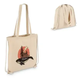 Bawełniana torba ze sznurkiem OEKO-TEX® 38 x 42 cm 140 g/m² - LT95380 (gadzety reklamowe)
