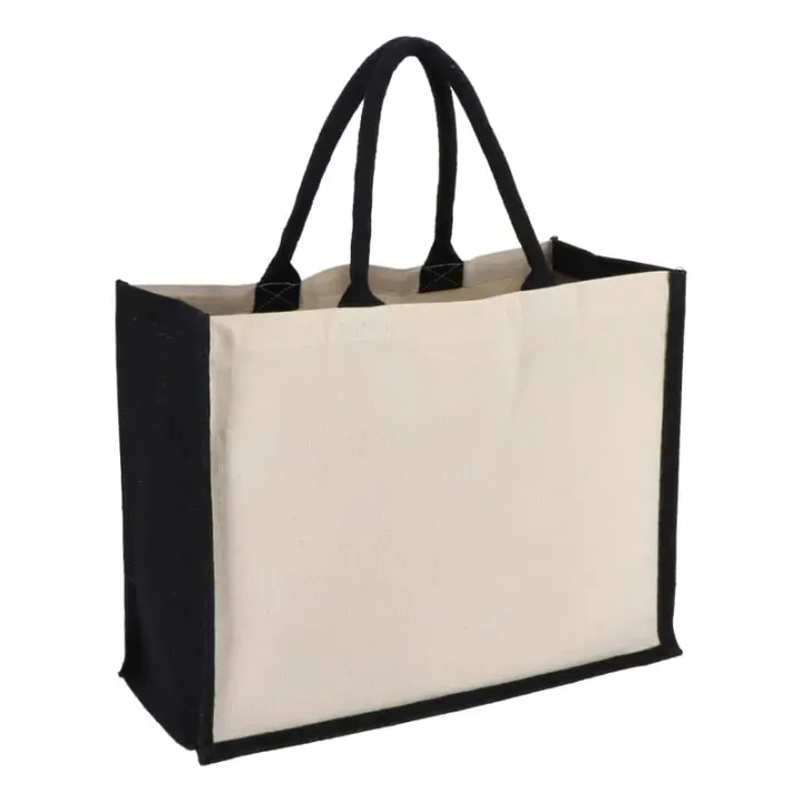 Jutowo-bawełniana torba na ramię OEKO-TEX® 42,5 x 19 x 32 cm 320 g/m² - LT95373 (N0002)