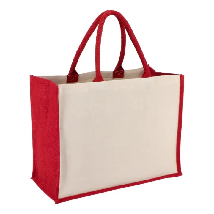 Jutowo-bawełniana torba na ramię OEKO-TEX® 42,5 x 19 x 32 cm 320 g/m² - LT95373 (N0021)