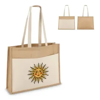 Jutowa torba na zakupy OEKO-TEX® 45 x 12 x 35 cm 320 g/m² - LT95371 (gadzety reklamowe)