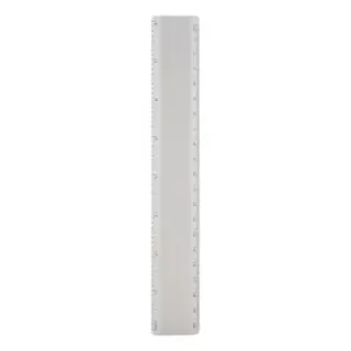 Aluminiowa linijka o długości 20 cm z nadrukiem
